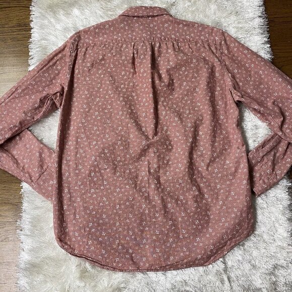 ⚓️ Banana Republic Nautical Anchor Print Button Down Shirt - Picture 7 of 13